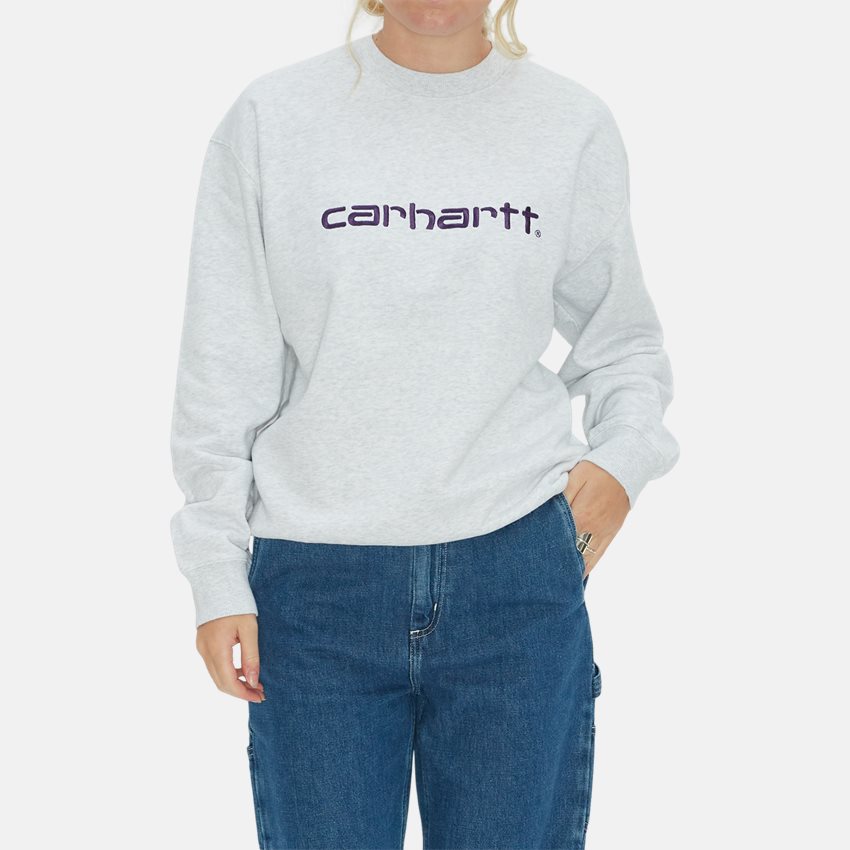 Carhartt WIP Women Sweatshirts W CARHARTT SWEAT I032694 ASH HEATHER